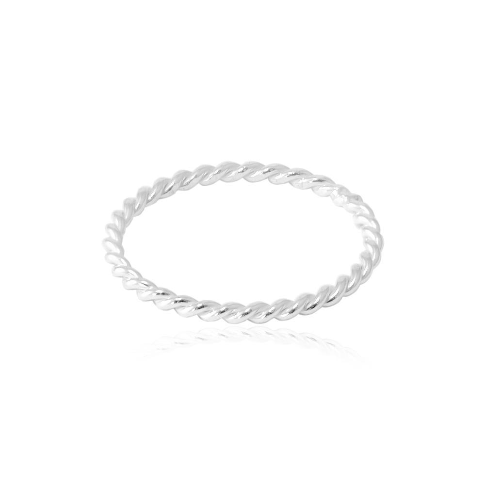 Silver Ring "Etéreo" thread 