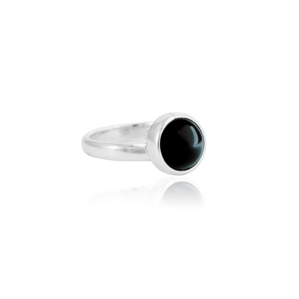 Ring "Obsidiana Plata" 