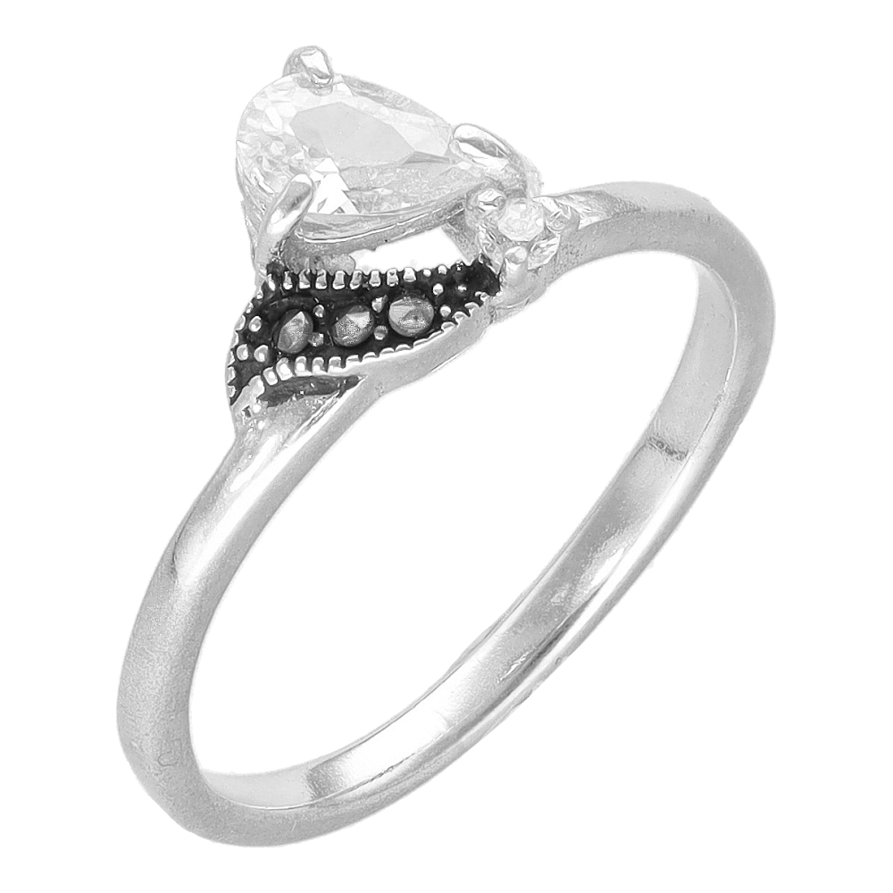 Ring "Gotita de cristal" #8 