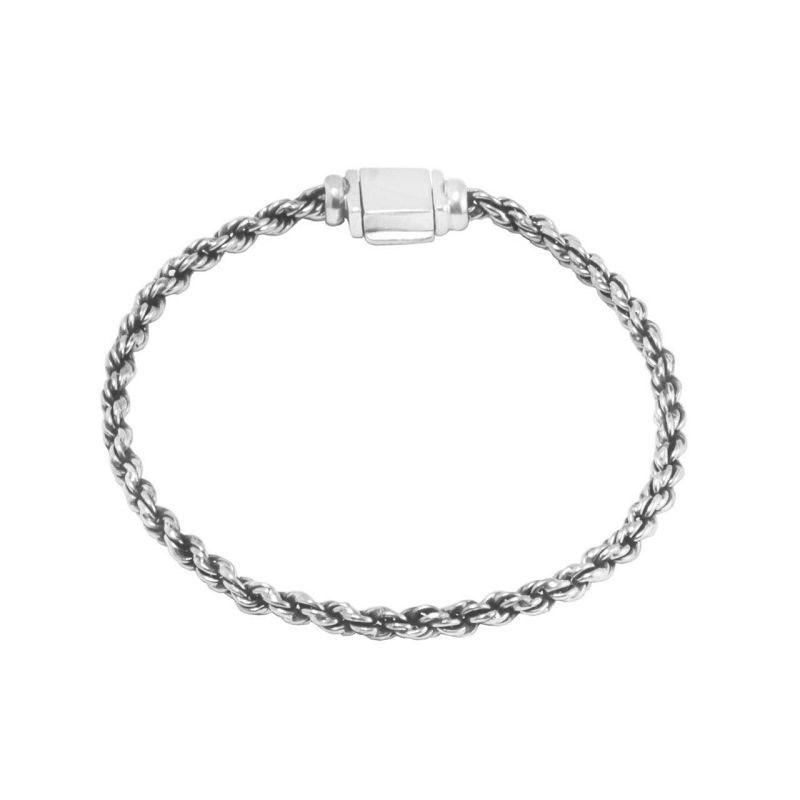 Silver Bracelet 'Cuerda' string 